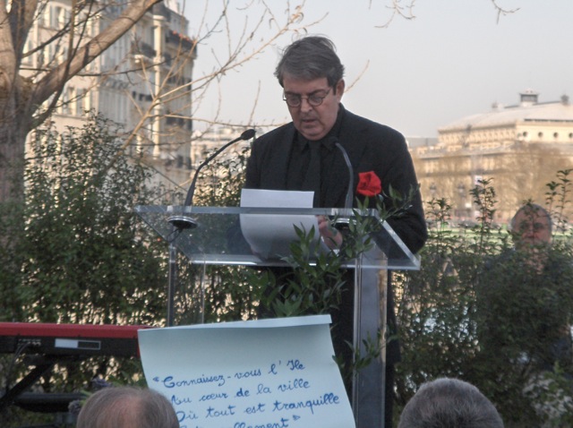 Jean Ristat,  place Aragon 27 mars 2012