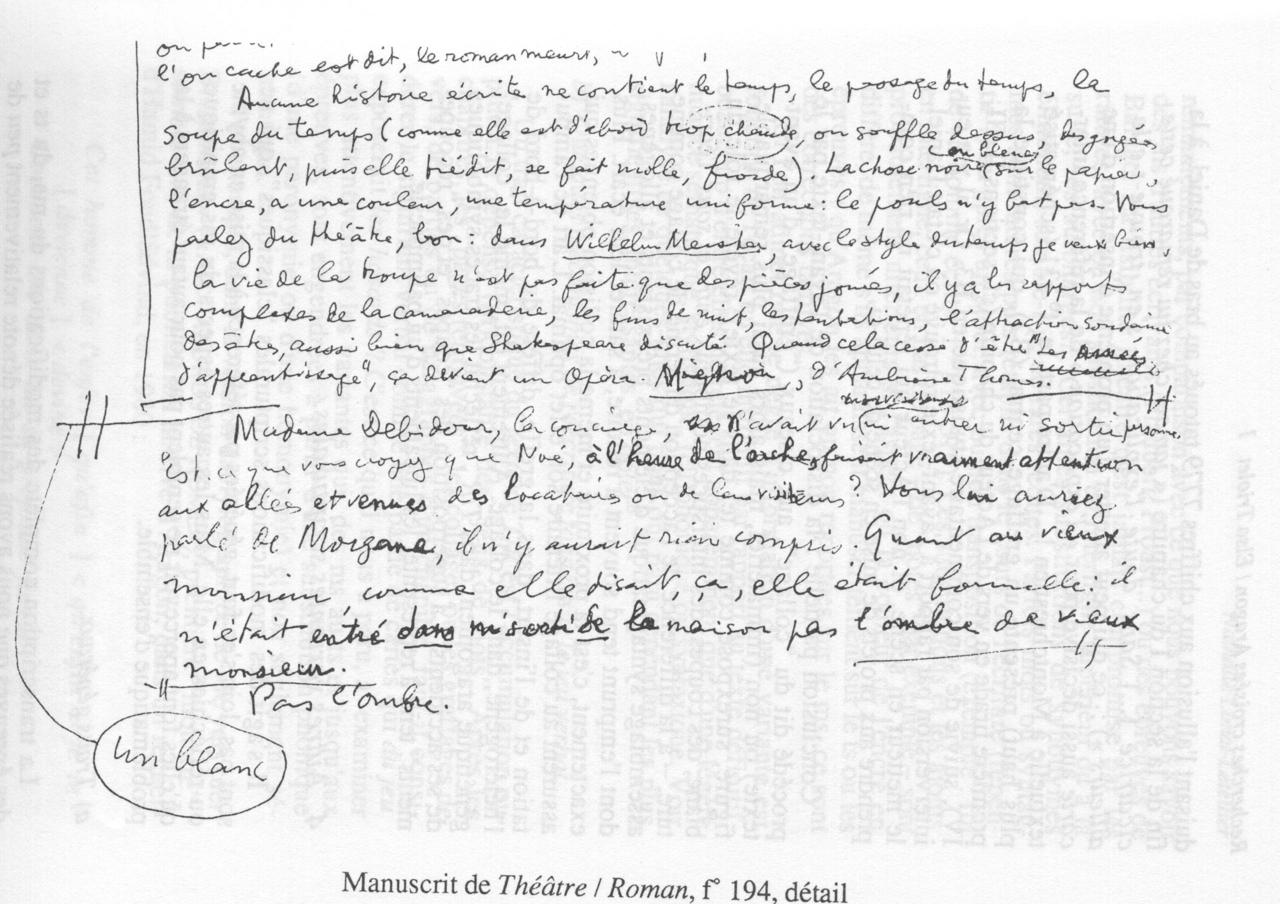 Fo 194 Théâtre/Roman