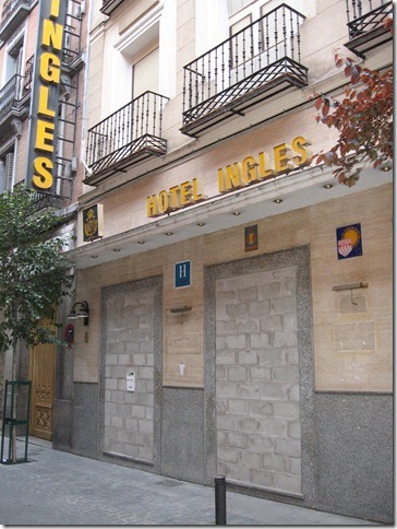 Photo de l'hôtel Inglès Madrid 2012
